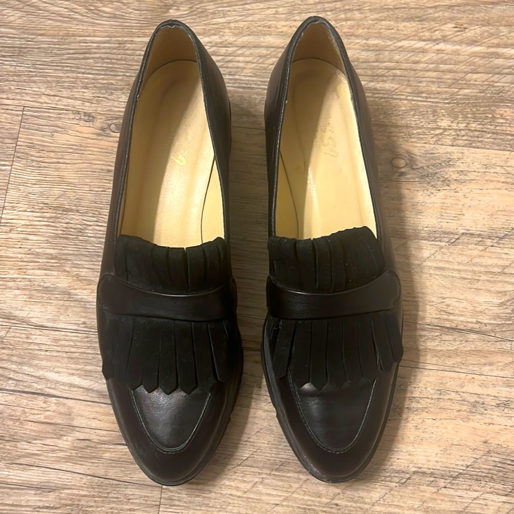 Rossi shoes, size 37, us 7, black leather